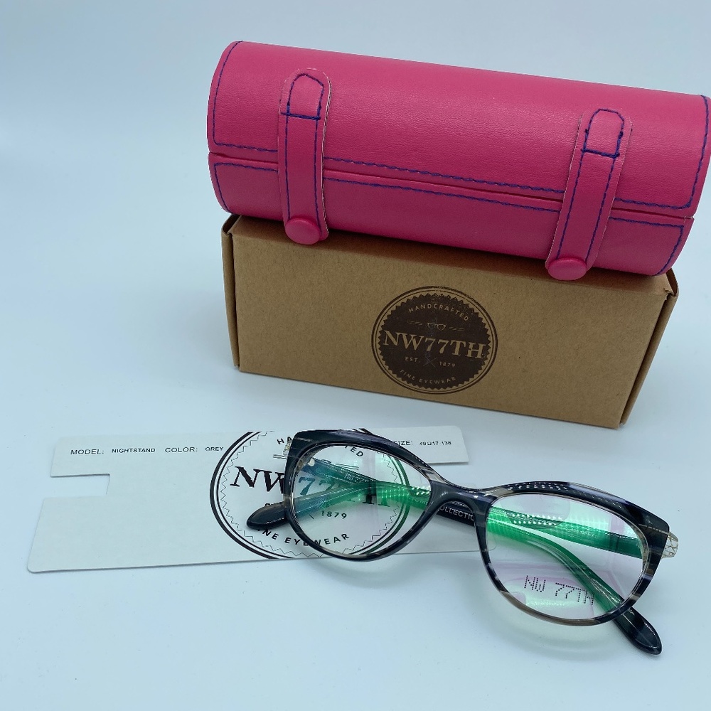 NW 77th Eyewear Nightstand Grey Petite Ophthalmic Frame *Handcrafted in USA*